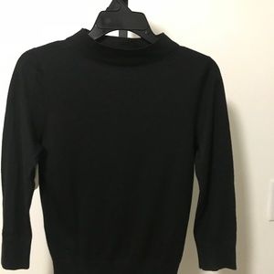 Ann Taylor Womens Black Top Sweater Size XS